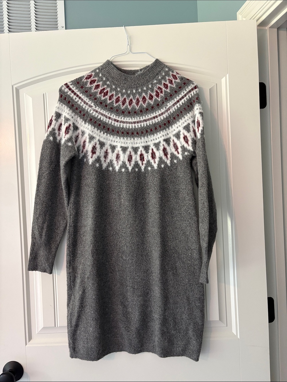 Absolutely Fuzzy Fair Isle Sweater Dress Sz XS ,NWT